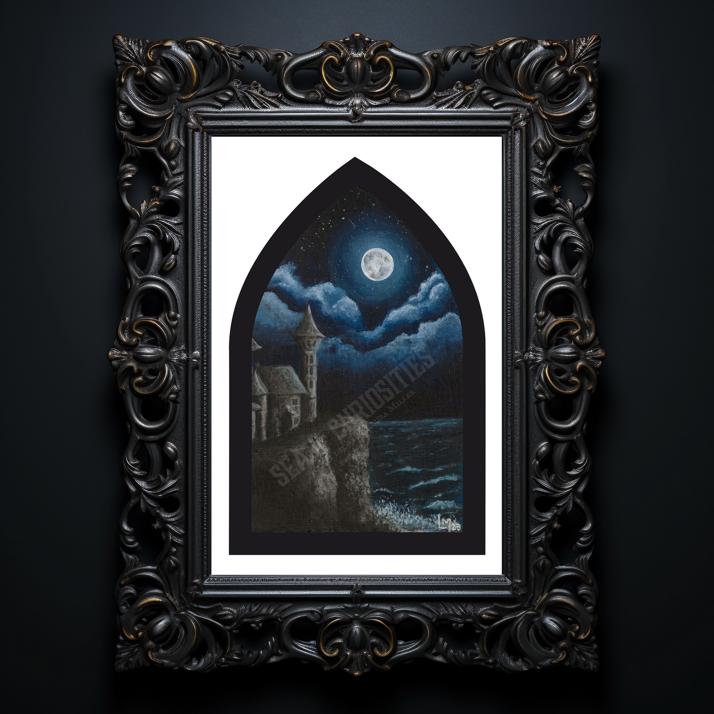 Castle Crag Gothic Window Art Print