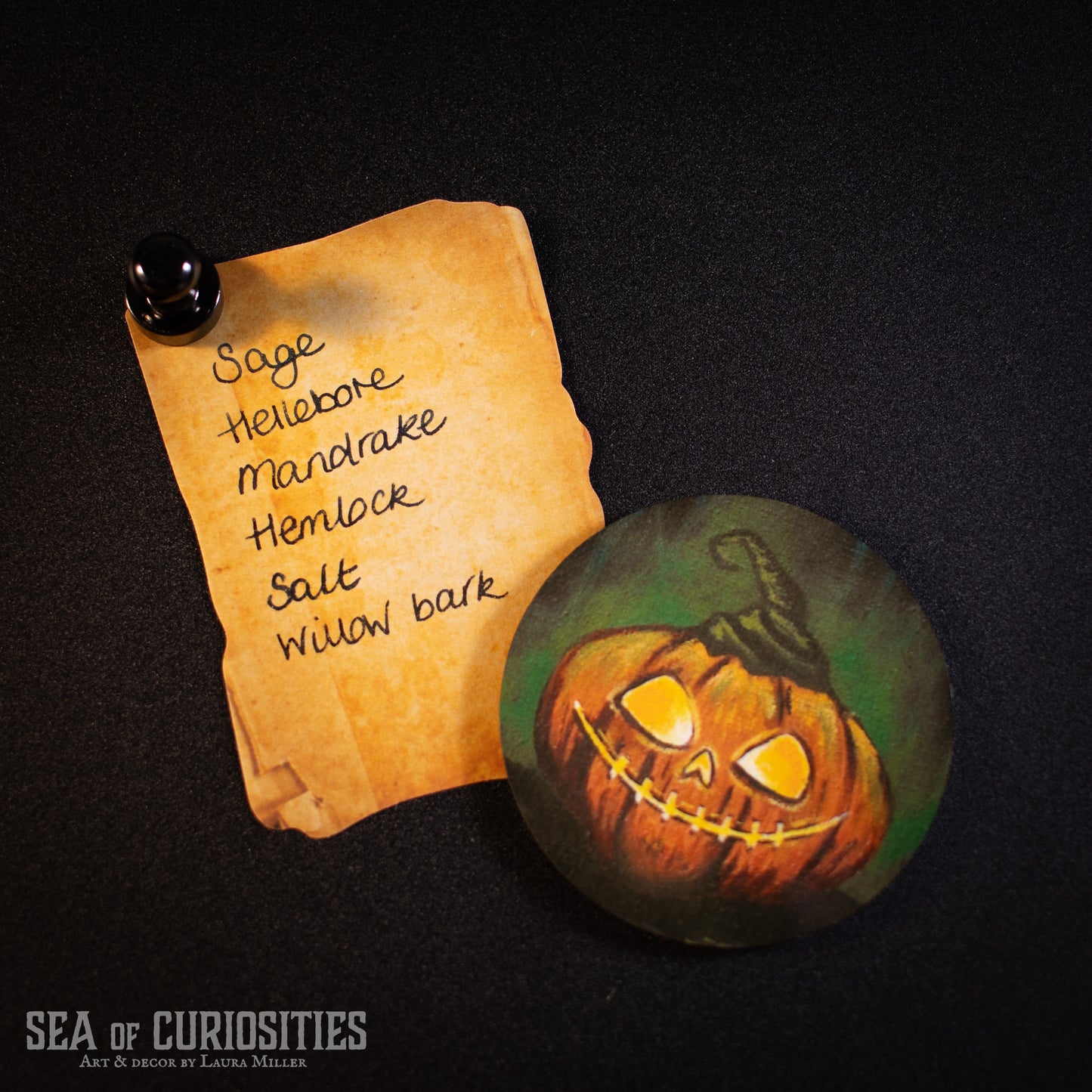 Jack - Jack O'Lantern/Pumpkin Fridge Magnet