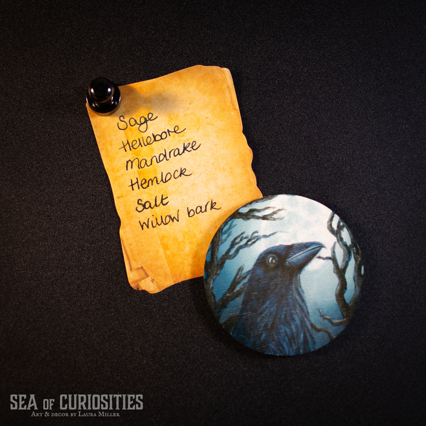 The Raven - Gothic Fridge Magnet