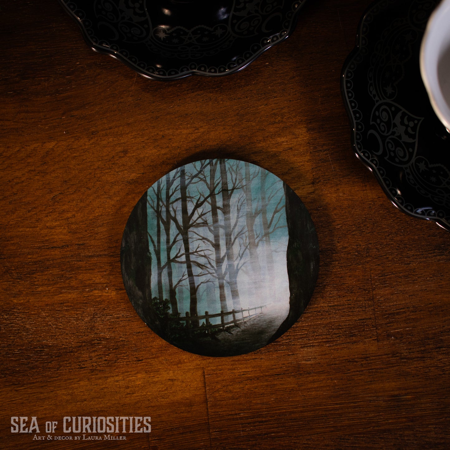 Haunted Forest Coasters - Set of 4