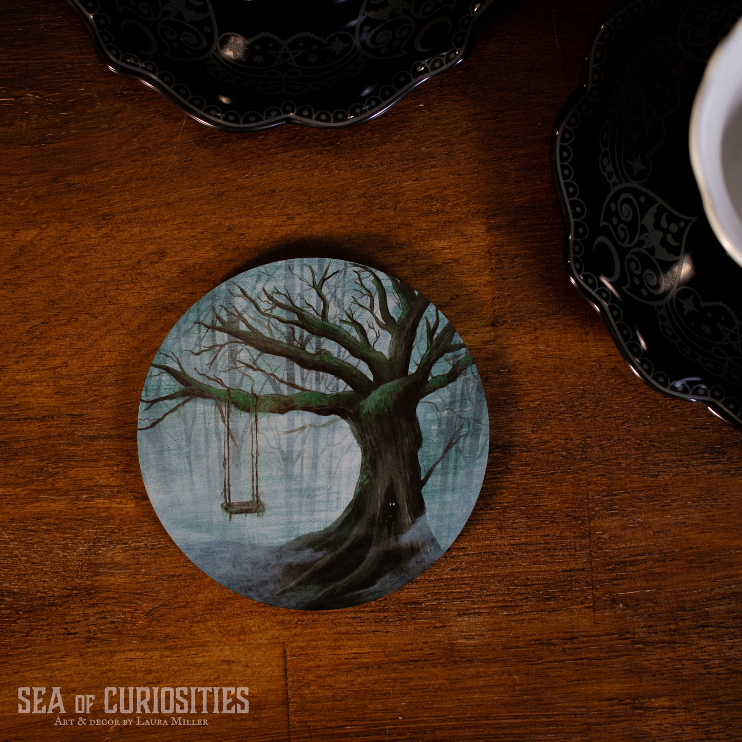 Haunted Forest Coasters - Set of 4
