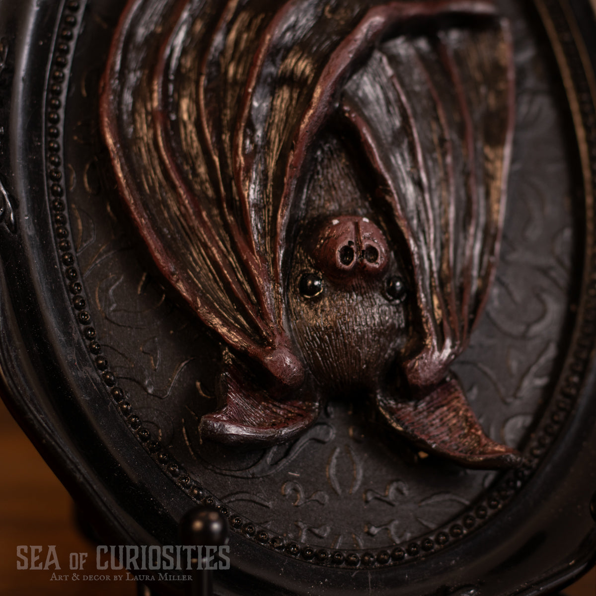 Hanging Bat - Framed Gothic Wall Art