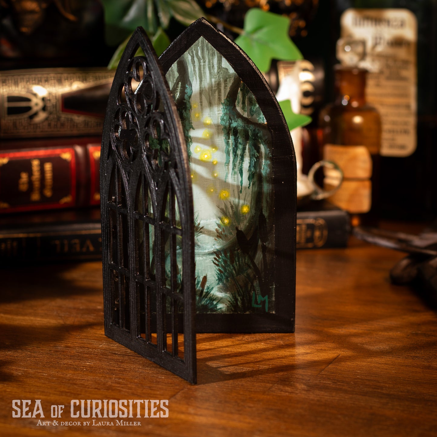 Swamp Secrets - Gothic Window Original Painting