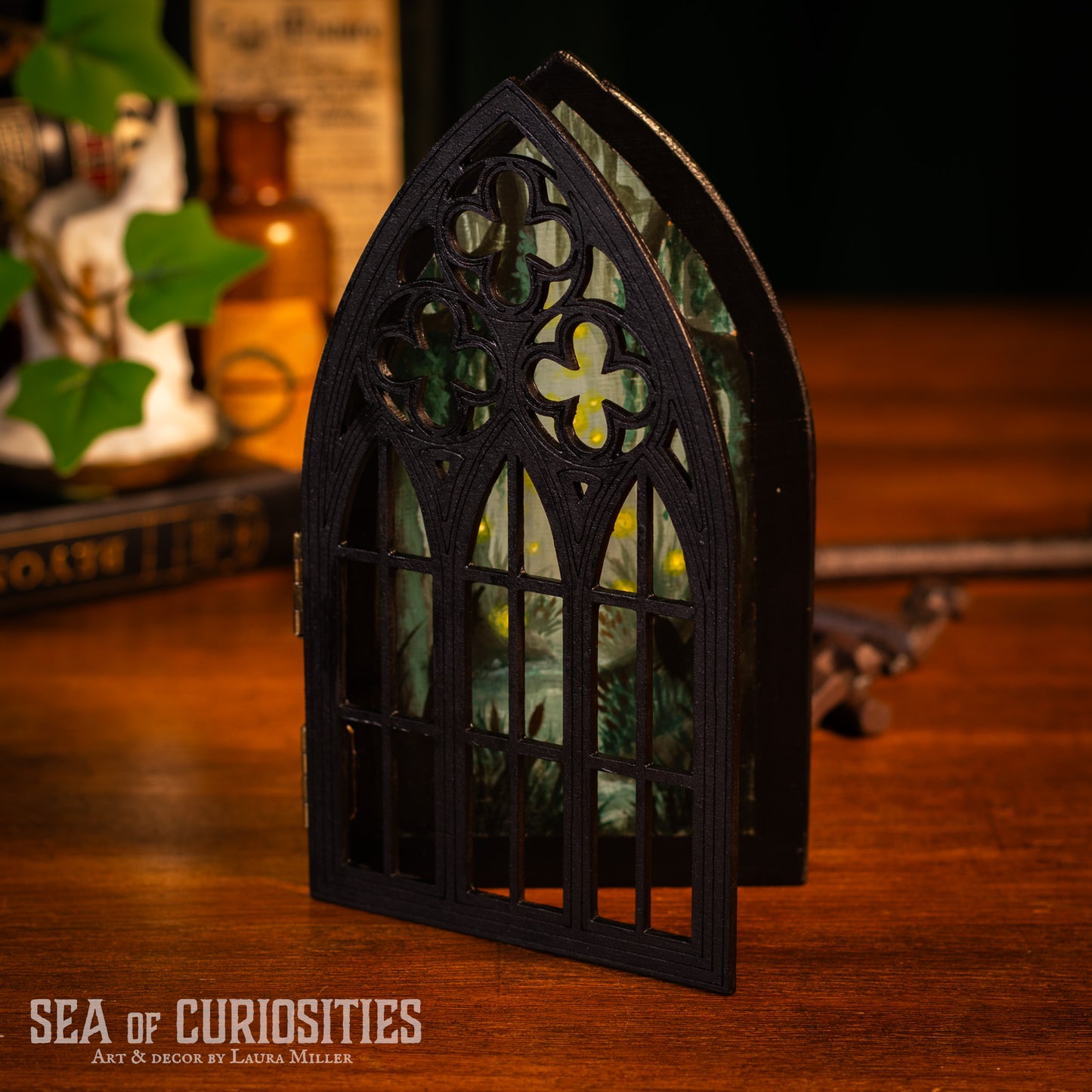 Swamp Secrets - Gothic Window Original Painting