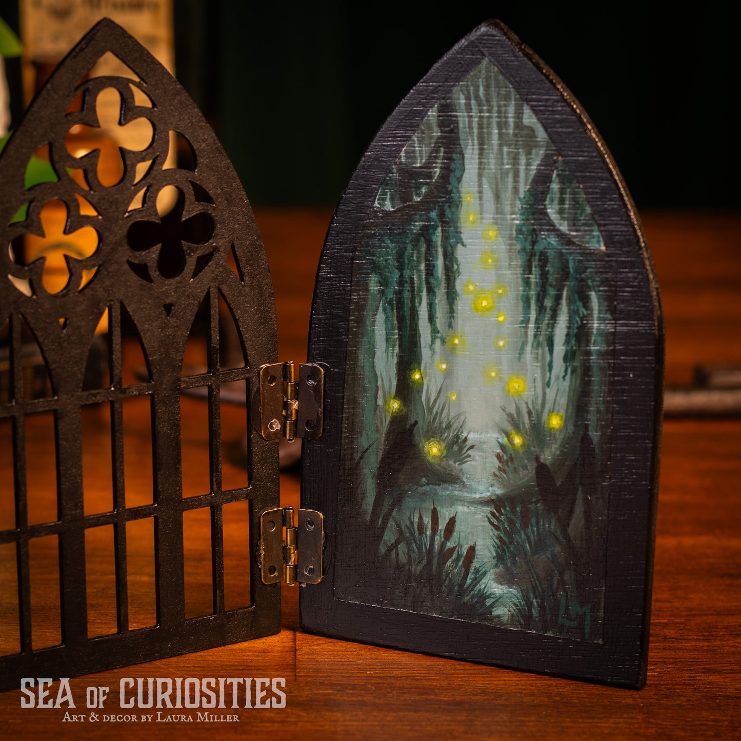 Swamp Secrets - Gothic Window Original Painting