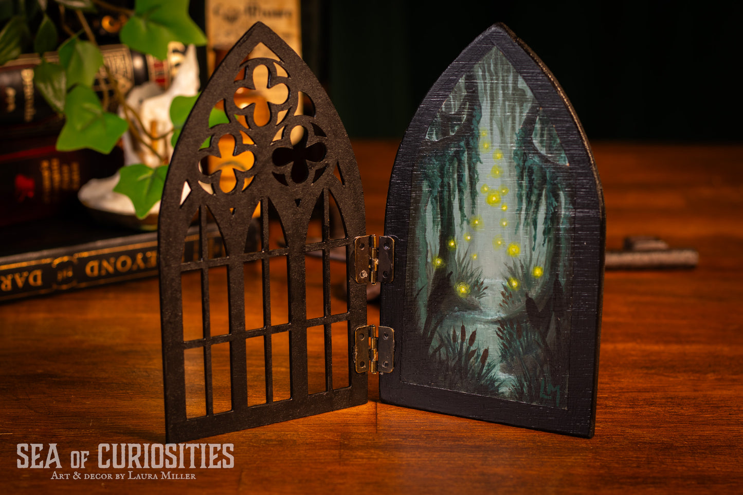 Swamp Secrets - Gothic Window Original Painting