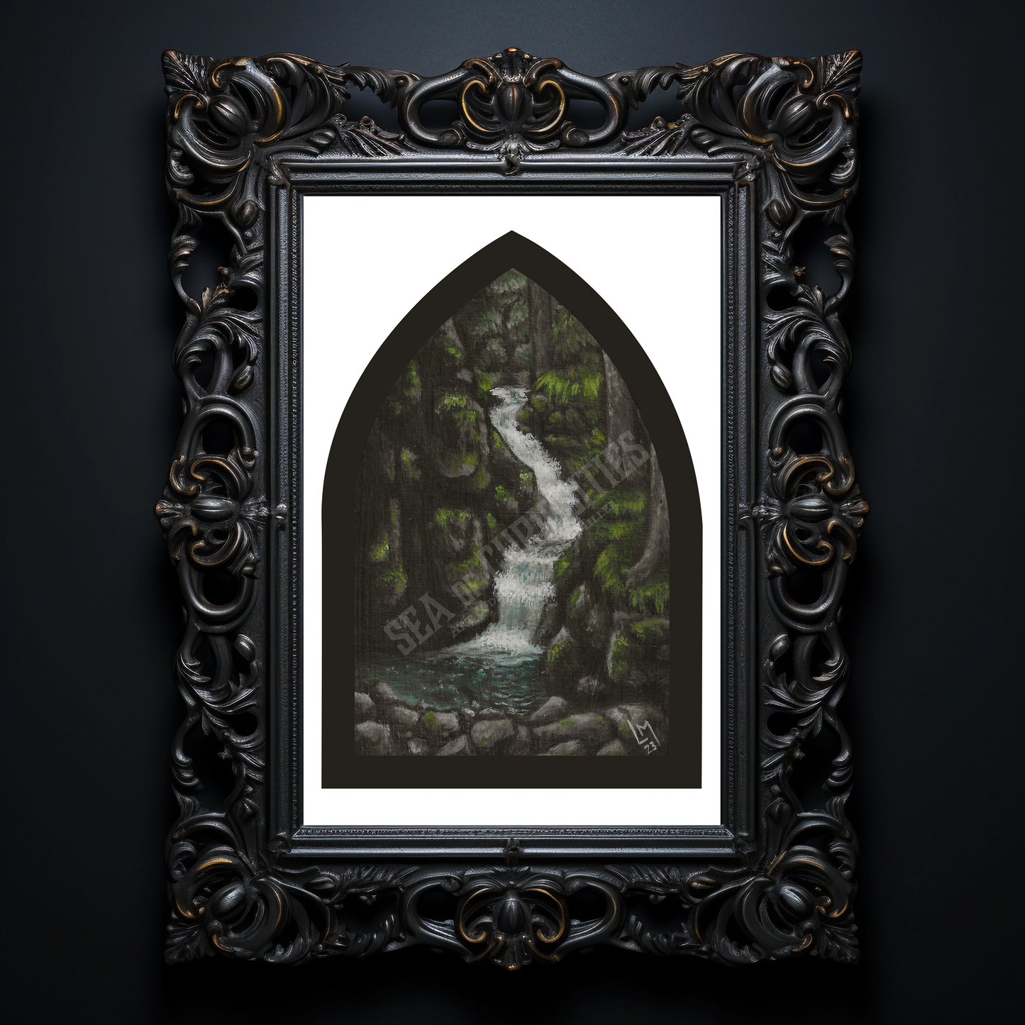Mystic Falls Gothic Window Art Print