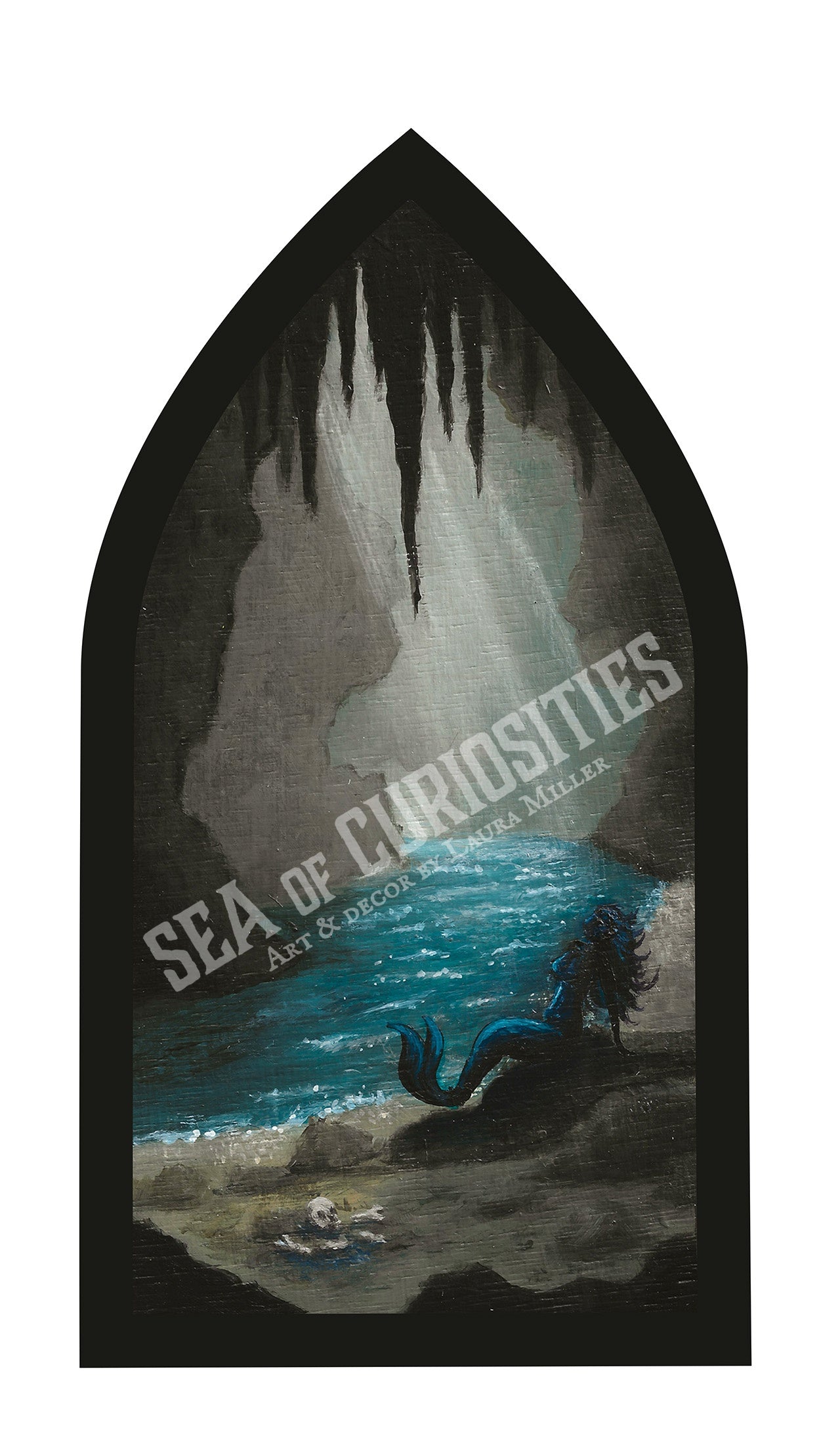 Sirens Cove - Gothic Window Art Print