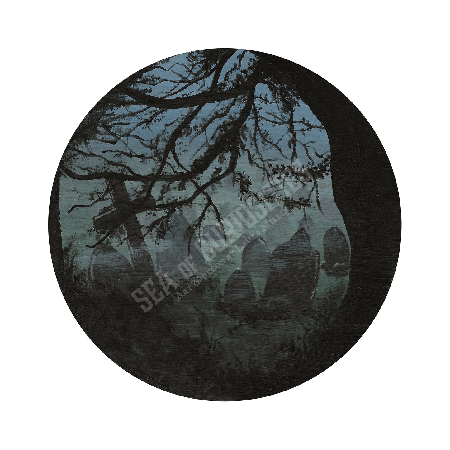 Ghostly Graveyard - Art Print