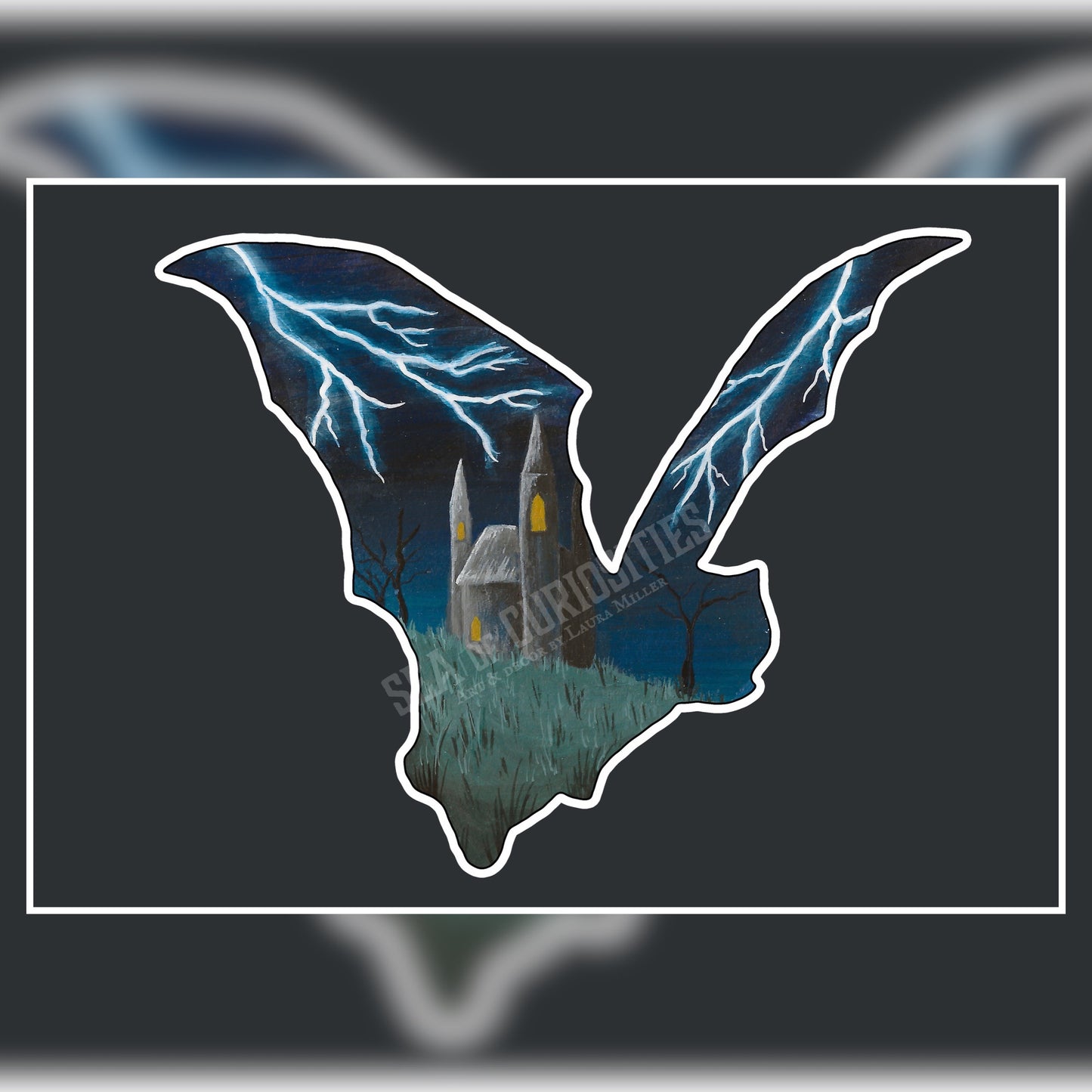Haunted Castle Bat - Art Print