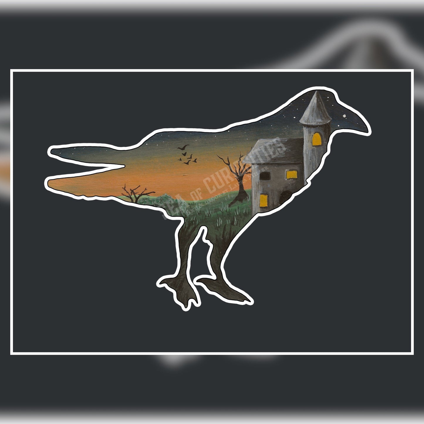 Haunted Castle Raven - Art Print