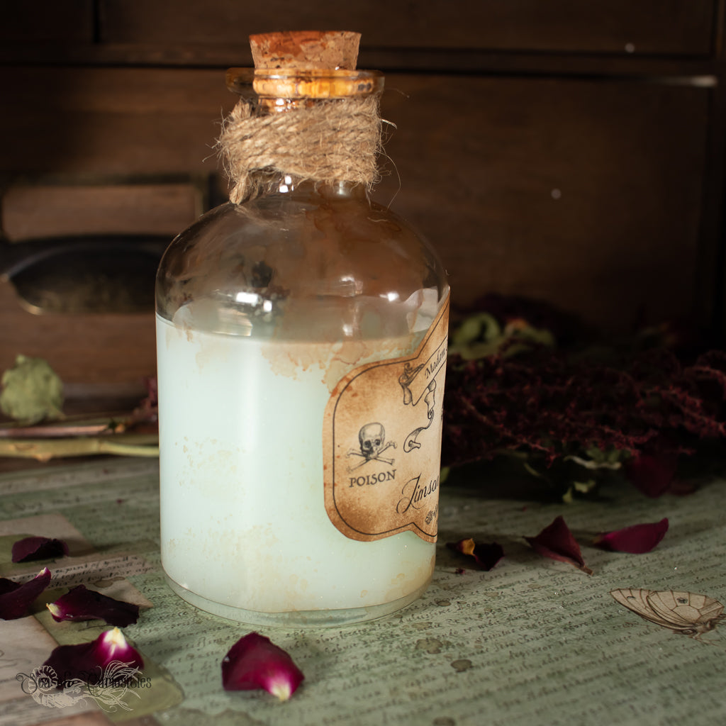 Jimson Weed Poisonous Plant collection - Halloween Apothecary/Potion Bottle