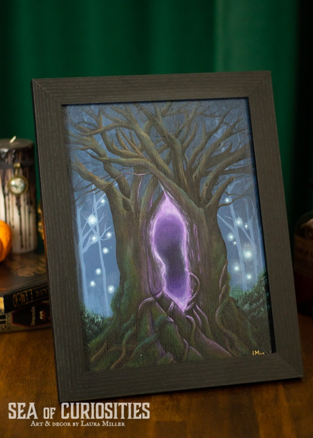 Ethereal Gateways - framed original acrylic painting
