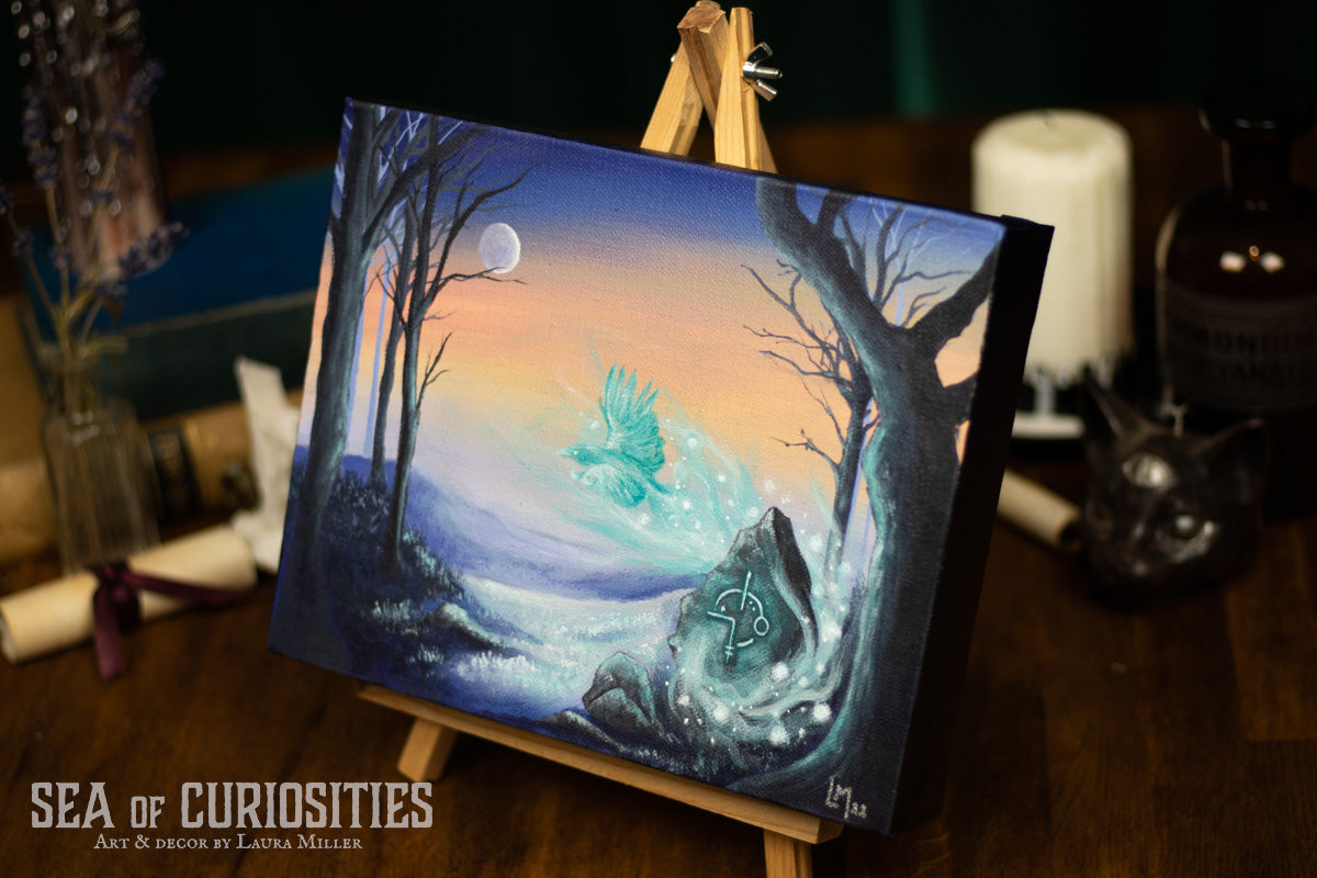 The Messenger Original acrylic painting/canvas art