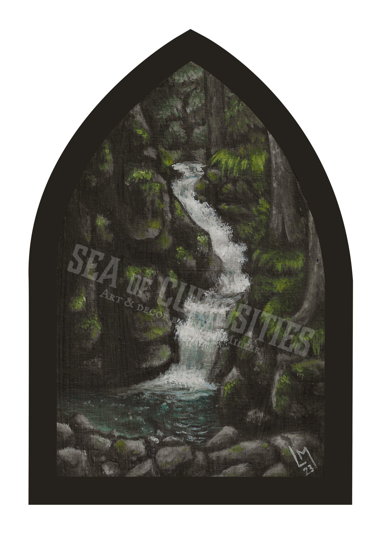 Mystic Falls Gothic Window Art Print