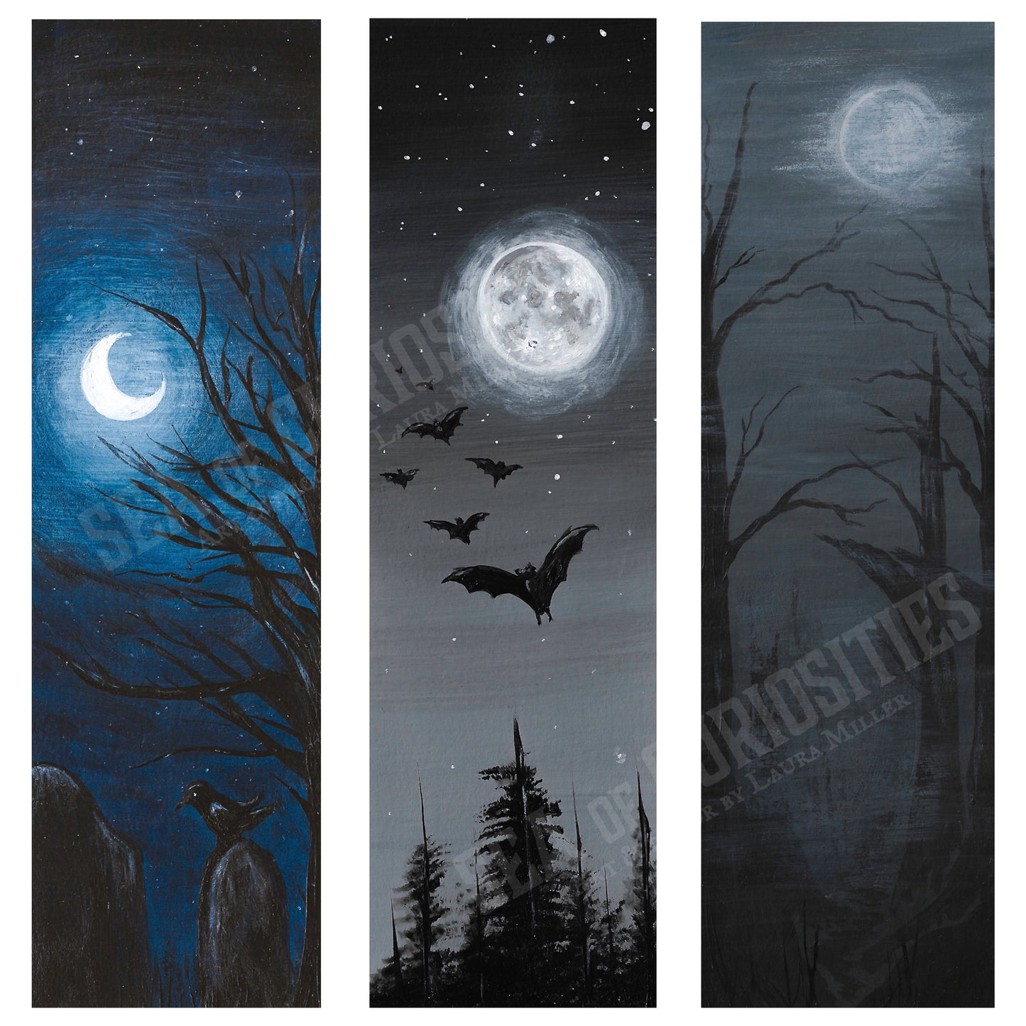 Spooky Forest Trio - Art Print