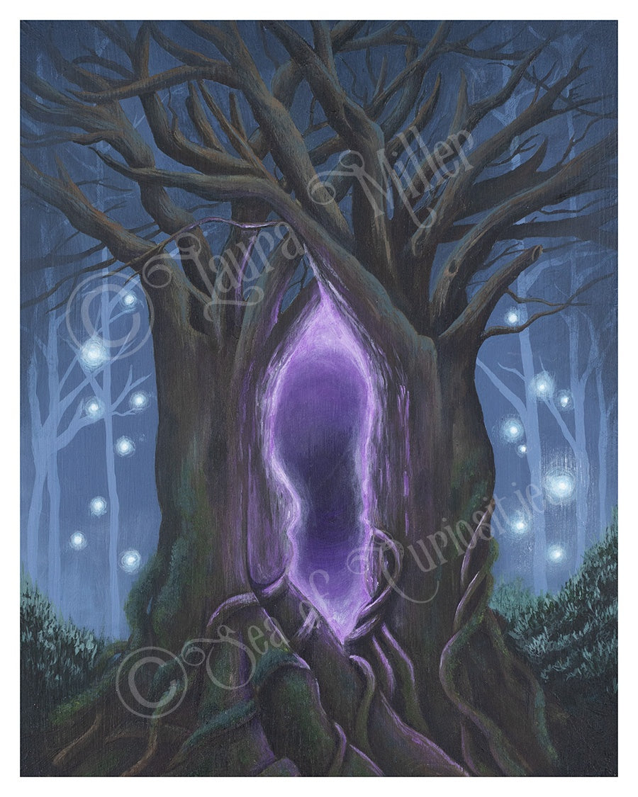 Ethereal Gateways - framed original acrylic painting