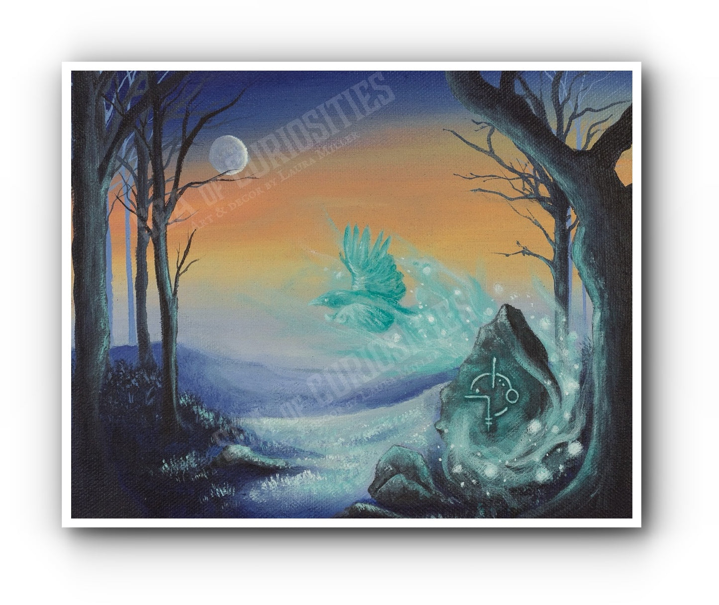 The Messenger Original acrylic painting/canvas art