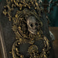 Gothic Skull Wall Plaque with Baroque Ornamental Details
