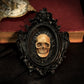 Bone Skull Gothic Framed Wall Art – Small Black Frame