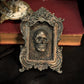 Bronze Verdigris Skull Gothic Framed Wall Art – Small Bronze Frame