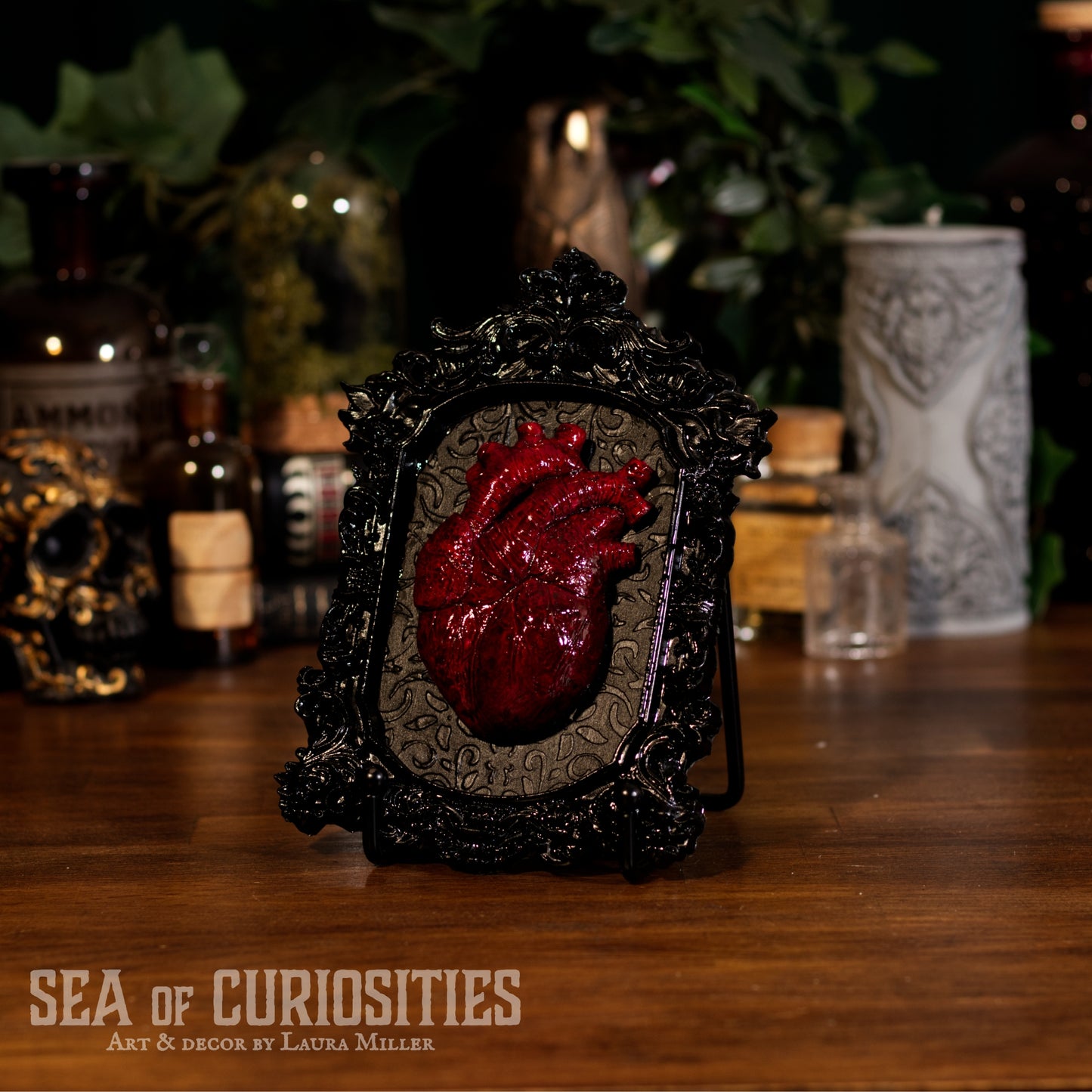 Anatomical Heart Framed Gothic Wall Art