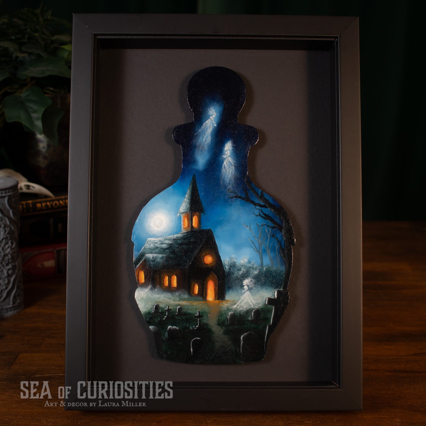 The Departed - Original Potion Bottle Oil Painting Framed