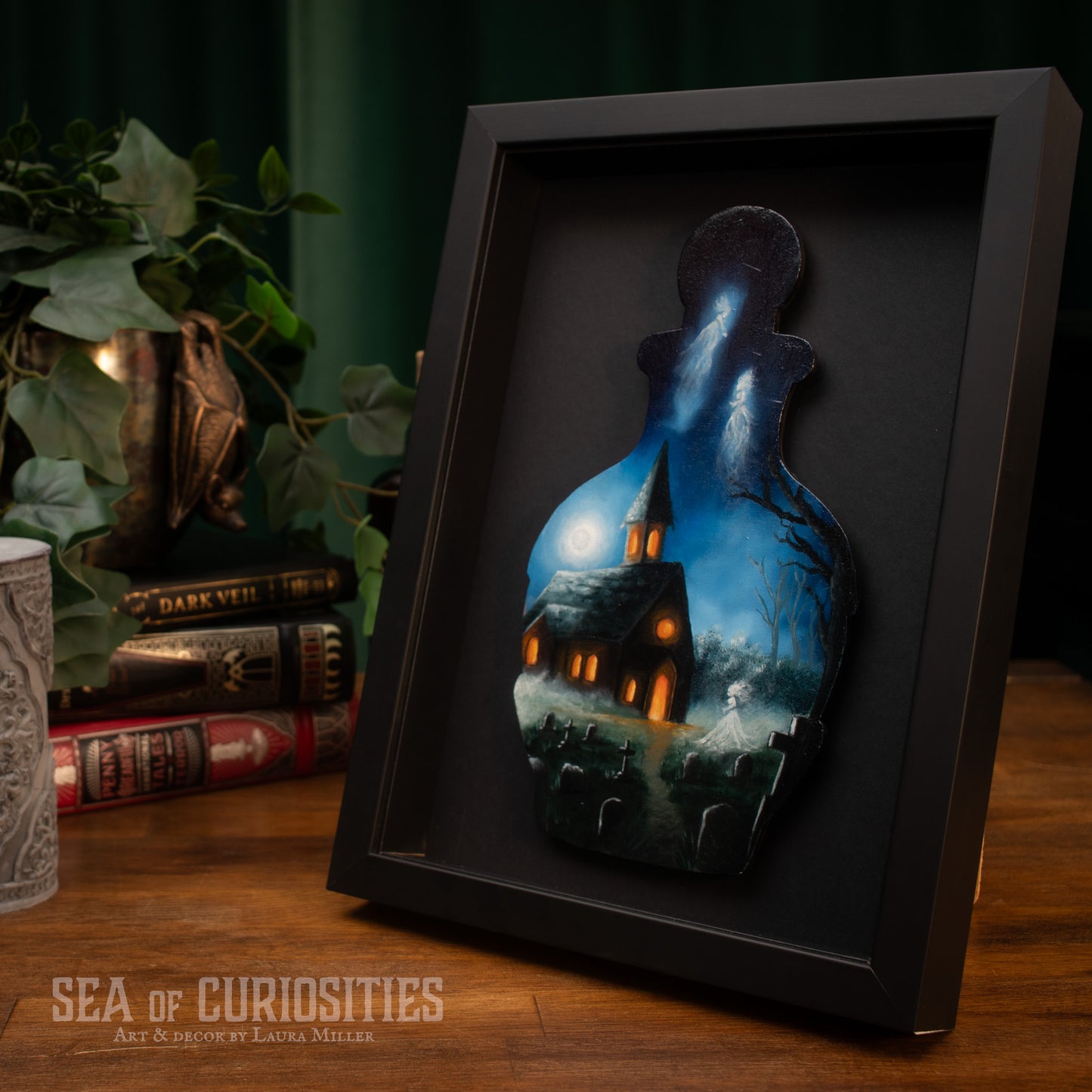 The Departed - Original Potion Bottle Oil Painting Framed