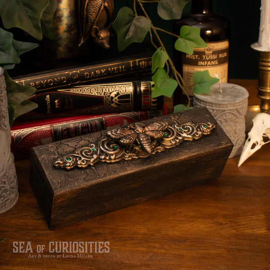 Ornate Moth - Gothic/Alternative/Witchy Trinket Box