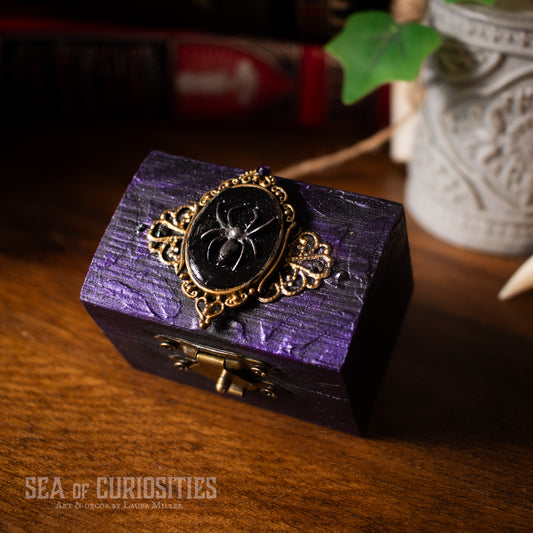 Spider  - Gothic/Alternative Small Ring Box