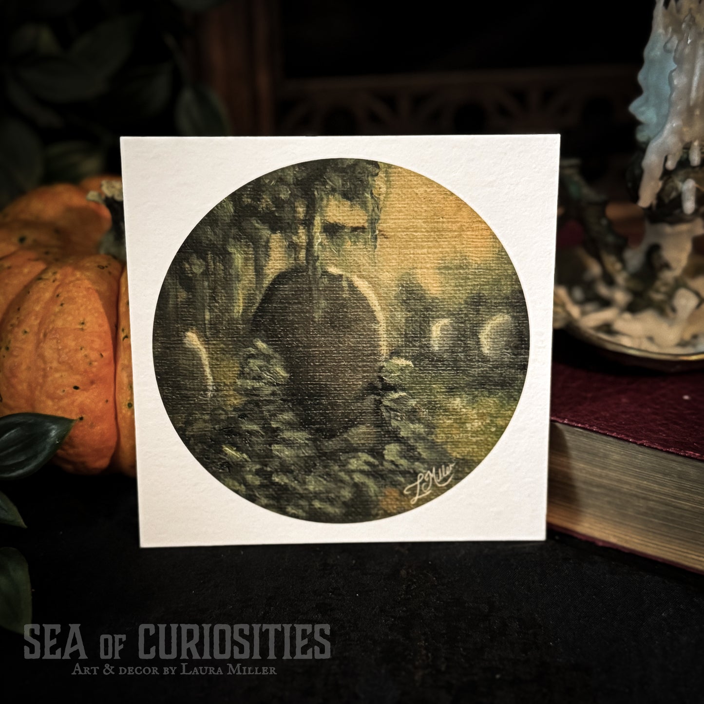 Quiet Overgrowth - Moody Gothic Graveyard Fine Art Print