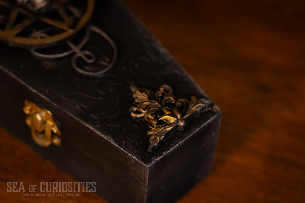 Diablo - Wooden Coffin Trinket/Jewellery Box