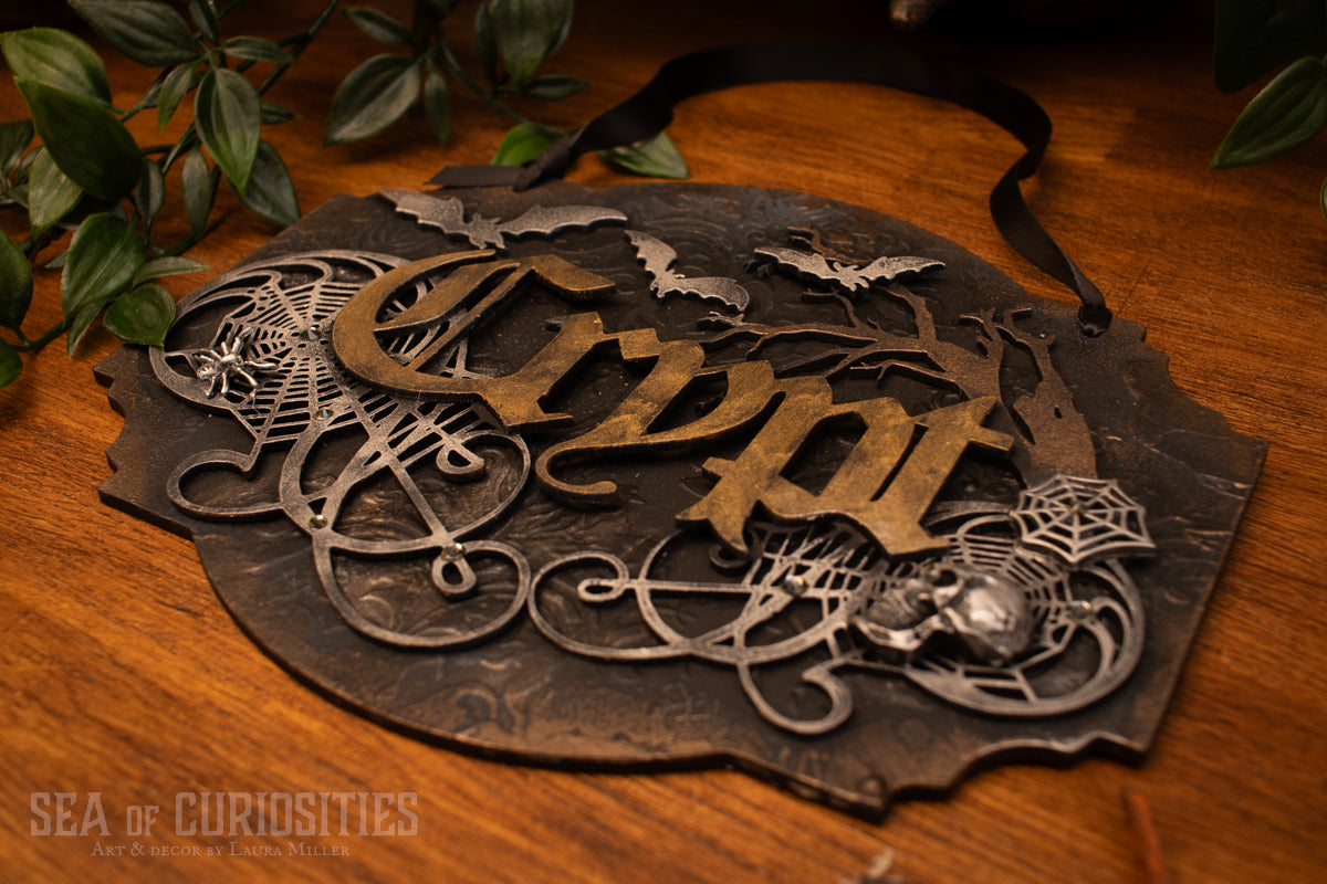 Crypt - Gothic Door Sign/Wall Plaque