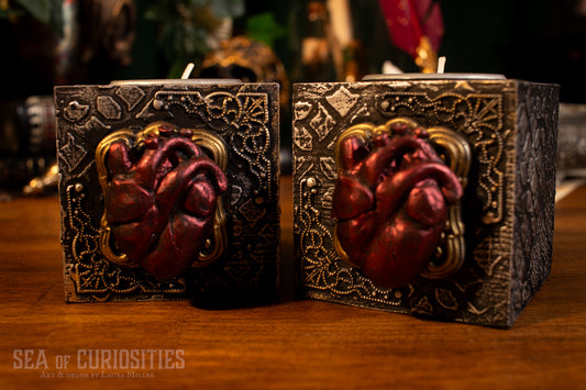 Anatomical Heart - Gothic/Witchy Tealight Holders (sold individually)