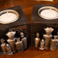 Apothecary bottles - Gothic/Witchy Tealight Holders (sold individually)
