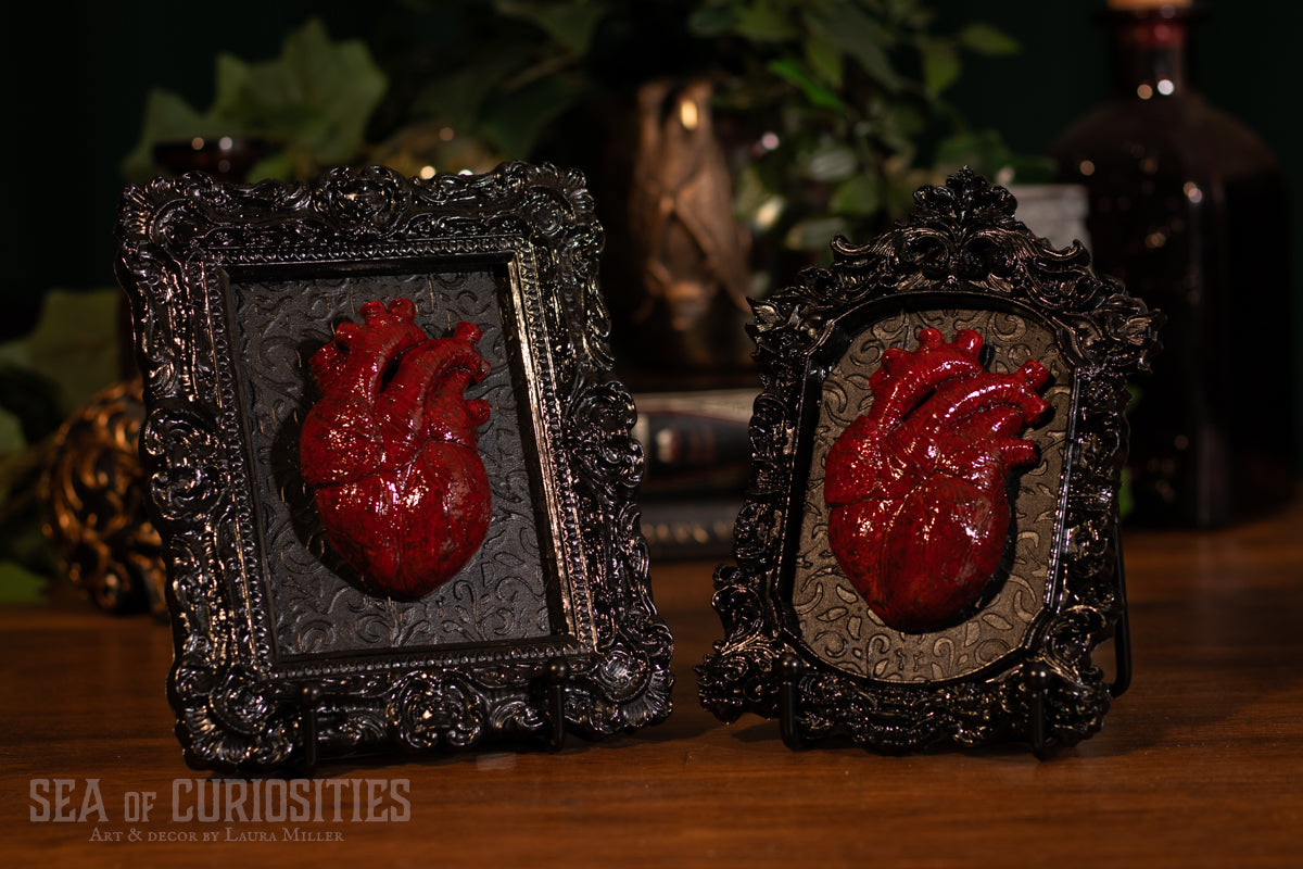 Anatomical Heart Framed Gothic Wall Art