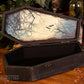 Temple of love - Large Wooden Coffin Trinket/Jewellery Box