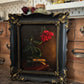 "Memory" - Framed Original 8" x 10" Oil Painting of a Wilting Rose Still Life Scene in Gothic & Baroque style