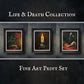 Life & Death Collection 8"x10" Fine Art Print Set - Still Life Painting in Gothic & Baroque style