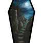 Moonlit embrace of forgotten souls - Forgotten Tombs series - Coffin Shaped Bookmark
