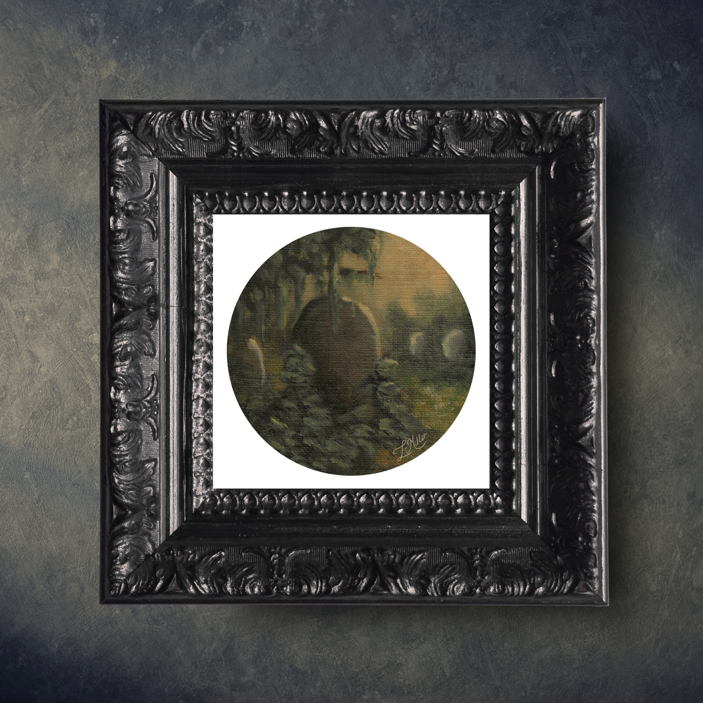 Quiet Overgrowth - Moody Gothic Graveyard Fine Art Print