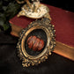 Pumpkin Gothic Framed Wall Art – Small gold Frame