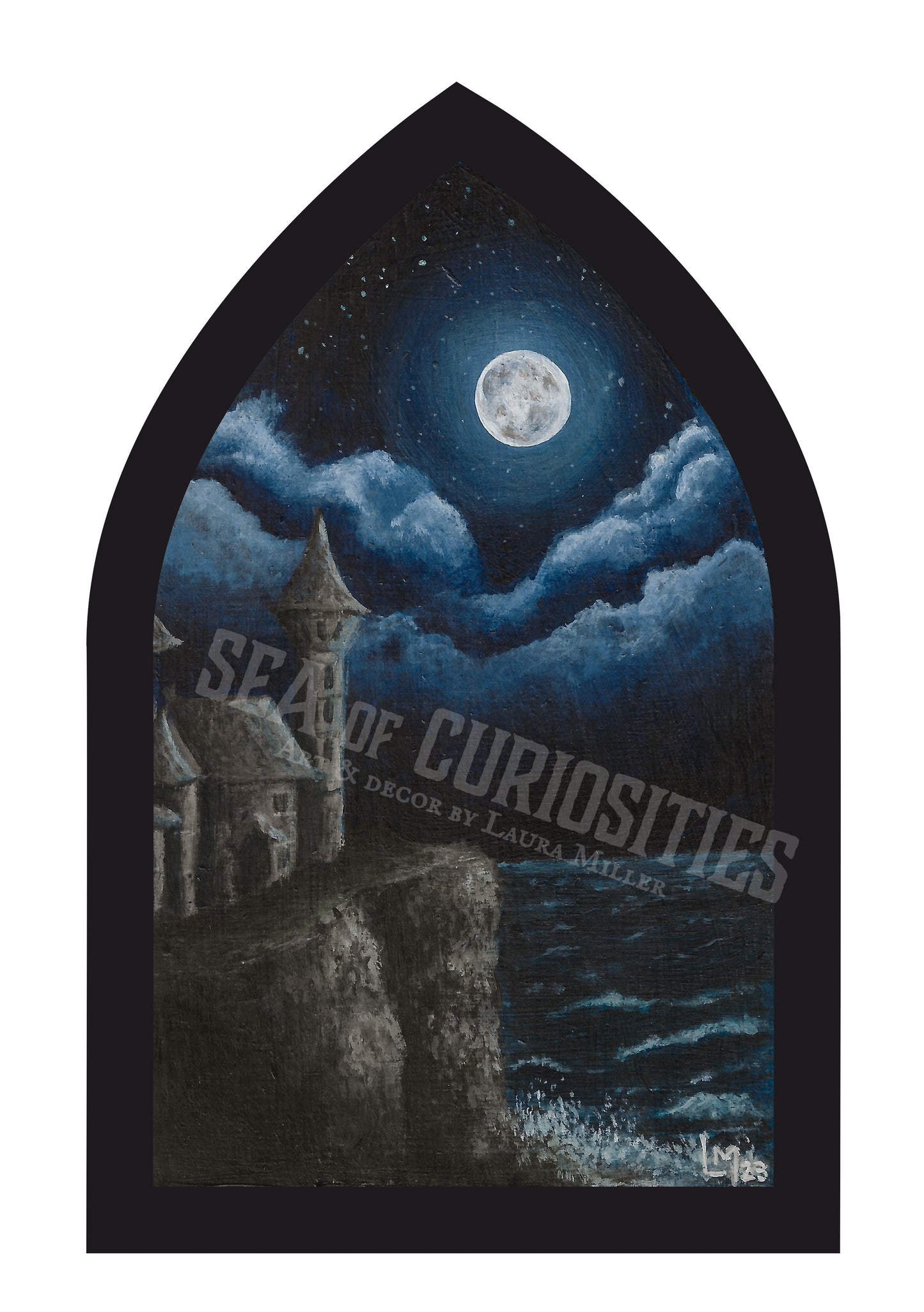 Castle Crag Gothic Window Art Print