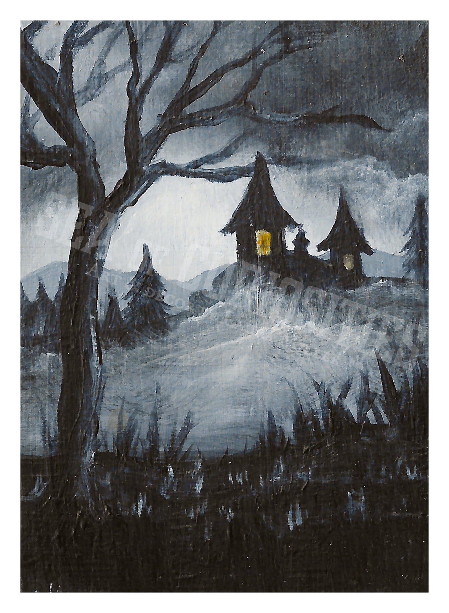 Haunted Mansion Mini Print