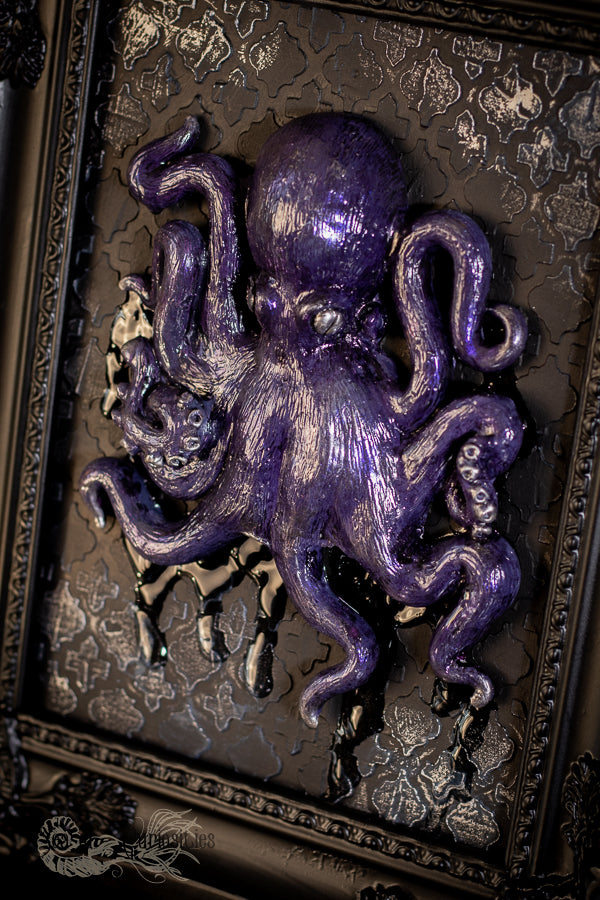 Octopus Wall Art - Purple