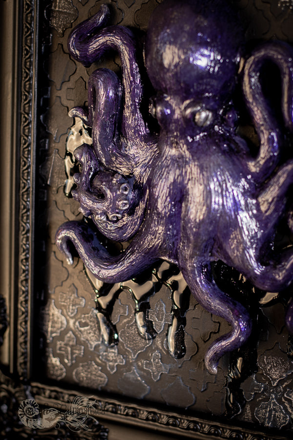 Octopus Wall Art - Purple