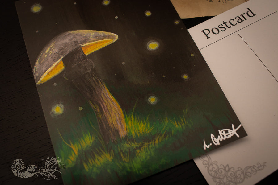 Mushroom Glow Postcard