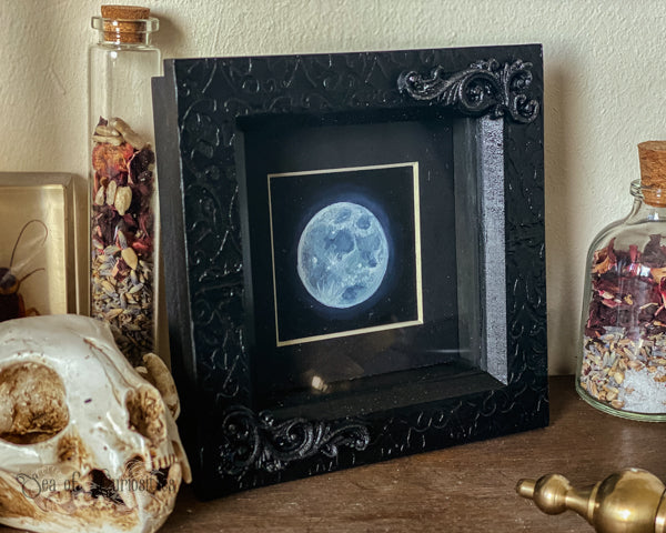 "Full Moon" - Miniature Original Acrylic Painting