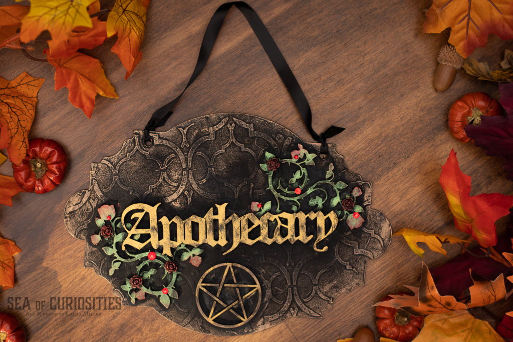 Apothecary - Gothic Door Sign/Wall Plaque