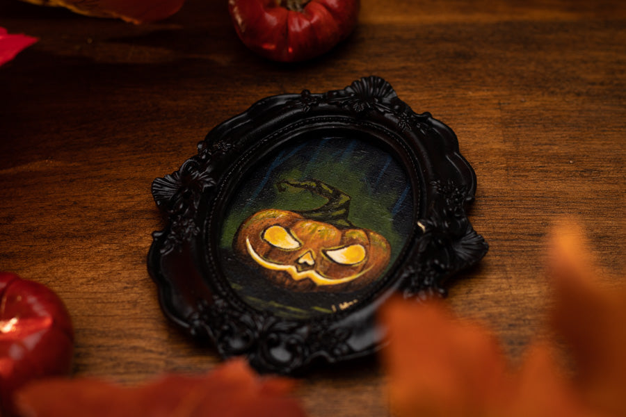 Viktor The Pumpkin - Halloween Original Painting